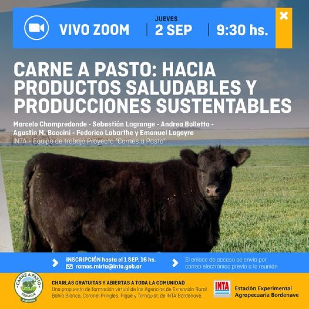 Carne a pasto: hacia productos saludables y producciones sustentables