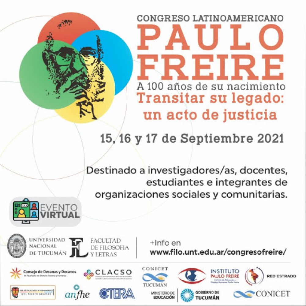 Congreso Latinoamericano a 100 años del nacimiento de Paulo Freire