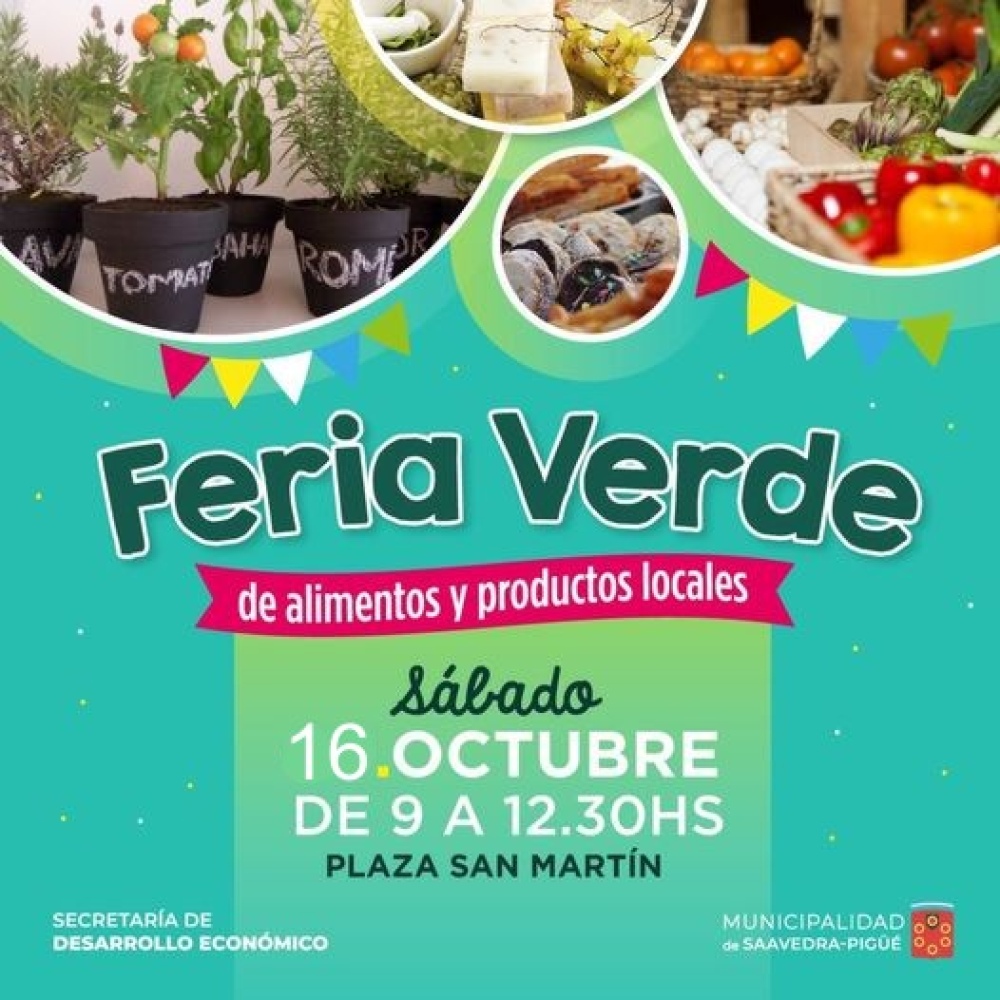 Feria de alimentos y productos locales, nuevamente este sábado 16 en la plaza San Martín
