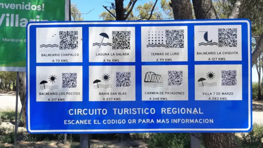 Nuevas señales turísticas con códigos QR en el Sudoeste Bonaerense