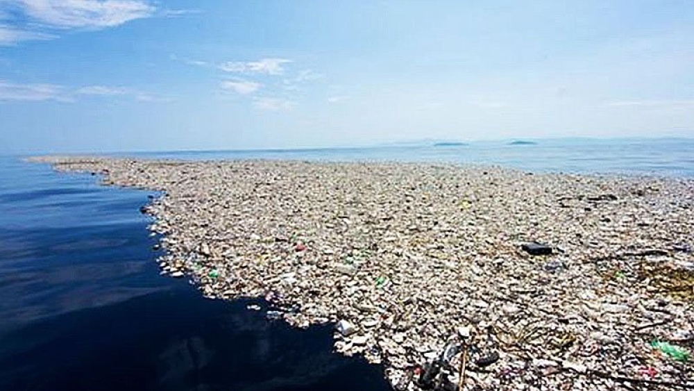 Seis países son responsables del "continente de plástico"