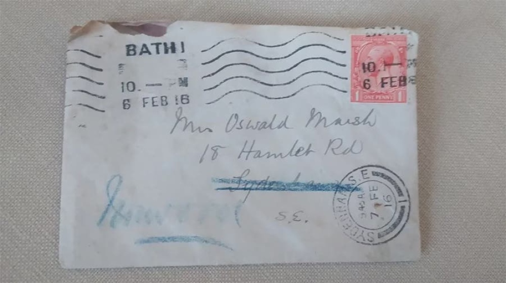Una carta llegó a destino más de un siglo después de ser enviada.