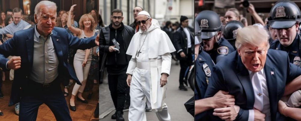 Biden de fiesta, el Papa como un trapero y el arresto de Trump gracias a la inteligencia artificial. /  Midjourney.