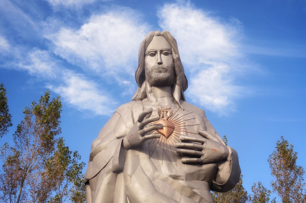 Restauración de la escultura "Sagrado Corazón de Jesús" de Darregueira