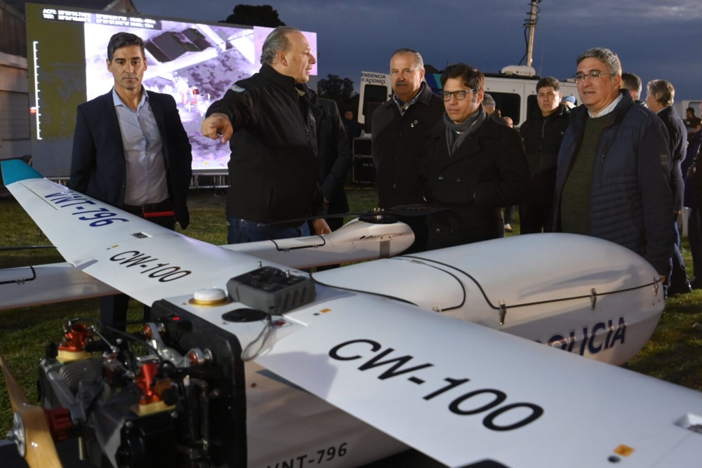 Presentaron los nuevos drones para reforzar la seguridad en zonas rurales en todo el territorio bonaerense