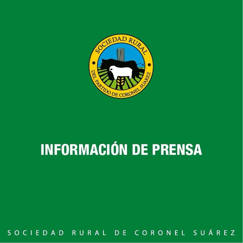 Comunicado de la Sociedad Rural de Coronel Suárez