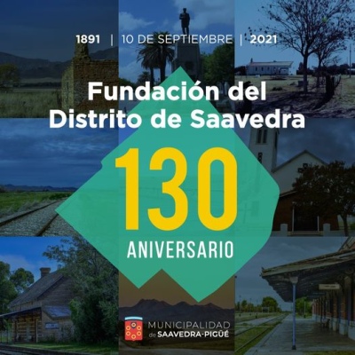 130° Aniversario de la Fundación del Distrito de Saavedra