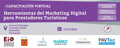 Capacitación Virtual Marketing Digital para prestadores turísticos