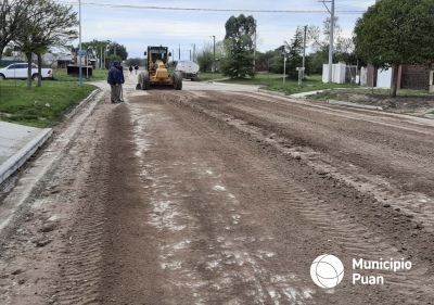 Obras de pavimentación y repavimentación en Villa Iris
