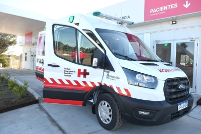 Con la presencia del Ministro de Salud, Monte Hermoso presentó su nueva ambulancia de alta complejidad