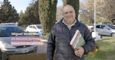Miguel Mascaró, desde la Escuela Agraria de Goyena elegido como uno de los docentes más destacados del país