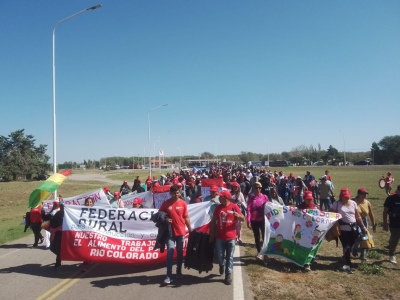 Hilario Ascasubi: Marcha de productores cebolleros contra "persecuciones" de AFIP y del Ministerio de Trabajo