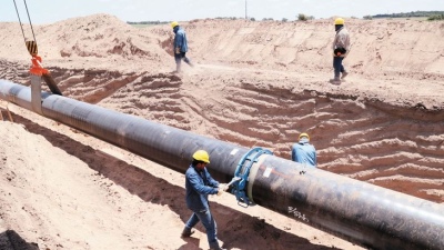 Entre hoy y el sábado finalizarán el llenado del Gasoducto Néstor Kirchner