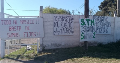 Protesta: El Corralón Municipal de Coronel Suárez fue bloqueado por sus Trabajadores