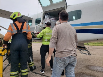 Trasladan desde Trenque Lauquen a un bebé prematuro en avión sanitario al Hospital de Coronel Suárez