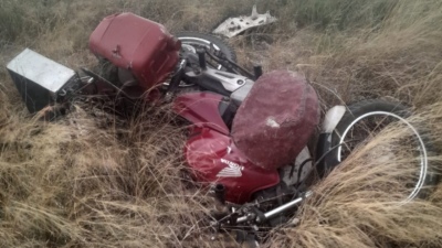 Falleció un motociclista de Bahía Blanca en cercanías de Cabildo sobre la Ruta 51