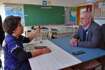 Tiene 11 años, es parte de un proyecto colectivo de comunicación y tuvo un mano a mano con el Intendente de Patagones